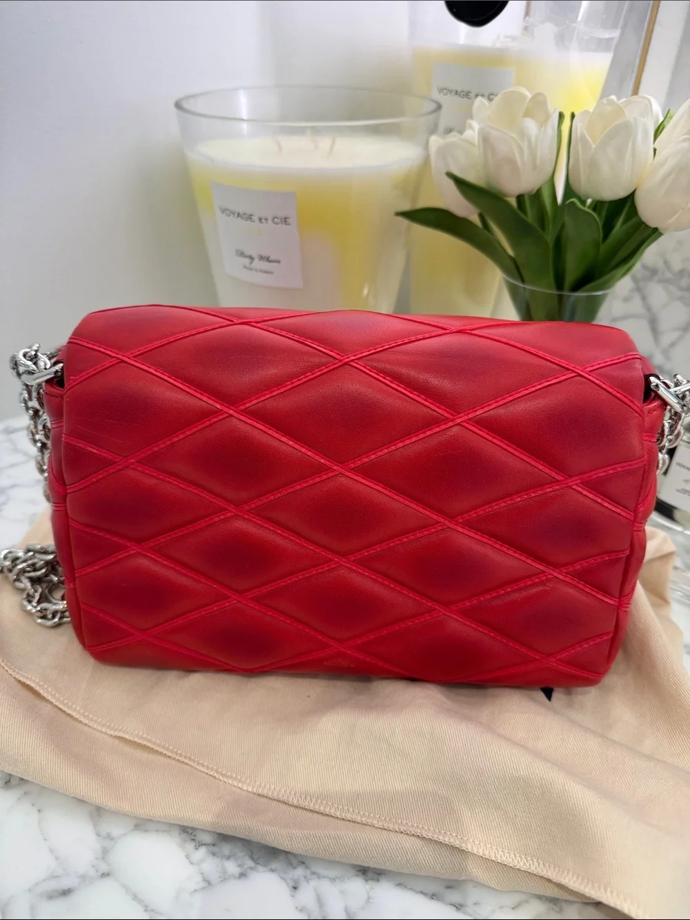 Louis Vuitton GO-14 Handbag Malletage Leather PM